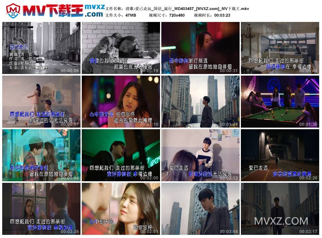 清歌-爱已走远_国语_流行_MD403457